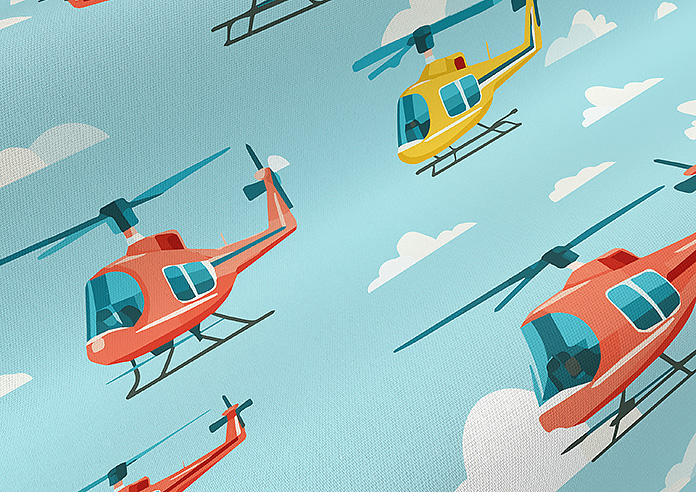 Sky Patrol, Horizon - Twist&Fit Roman Blind - Image 4